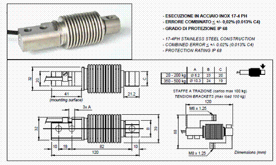 FCOL-20kg,FCOL-20kg稱重傳感器